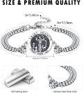 wholesale 925 Sterling Silver & 316L  St Francis Medal Bracelet for Peace Love Animals-0-2