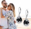 wholesale Sterling Silver Moonstone Leverback Teardrop Dangle Earrings for Women-0-47