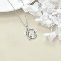 wholesale Sterling Silver Alphabet A Z Initial Letter Pendant Necklace for Women Jewelry Gifts-0-3