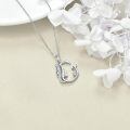 wholesale 925 Sterling Silver Alphabet A Z Initial Letter Pendant Necklace for Women Jewelry Gifts-0-3