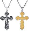 wholesale 925 Sterling Silver Celtic Knot & Plain Cross Pendants with Gold Plating for Men-0-0