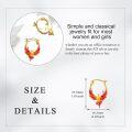 wholesale 925 Sterling Silver Red Phoenix Hoop Earrings for Women-0-2