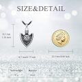 wholesale 925 Sterling Silver Arrowhead Pendant with Black Onyx and Vegvisir Symbol - Mens & Womens Memorial Keepsake Jewelry-0-4
