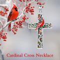 wholesale Sterling Silver Abalone Shell Cross Necklace Christian Gift for Women-0-9