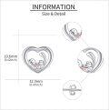 wholesale 925 Sterling Silver Heart-Shaped Sea Otter Stud Earrings for Women-0-4