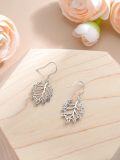 wholesale TOUPOP Peacock Tail Feather Earrings 925 Sterling Silver Dangle Earring Christmas Xmas Birthday Gifts For Her Women Mom Grandma -0-4