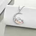 TOUPOP 925 Sterling Silver Cute Animal Necklace Frog Panda Elephant Koala Pig Fox Bunny Wolf-0-5