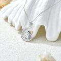 wholesale 925 Sterling Silver Squirrel Moon Acorn Charm Pendant Necklace for Women Wife Gifts-0-2