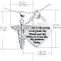 wholesale 925 Sterling Silver Heart-Shaped Caduceus Angel Nurse Prayer Pendant Necklace for Women-0-2