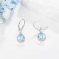 wholesale 925 Sterling Silver Teardrop Moonstone Drop Earrings Floral Gift for Her-0-4