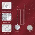 TOUPOP Sterling Silver & Stone Initial Letter Pendant Necklace-0-4
