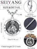 wholesale 925 Sterling Silver Saint Paul Patron Amulet Medal Necklace for Men Women (with Gift Box) -0-1