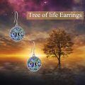 wholesale 925 Sterling Silver Tree Of Life Drop Earrings-0-3