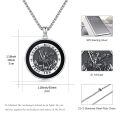 wholesale 925 Sterling Silver Saint Michael Medal Pendant Necklace Catholic s for Men & Women-0-1