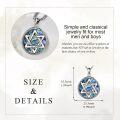 wholesale 925 Sterling Silver Gothic Bone Star of David Hexagram Cross Pendant Necklace -0-3