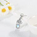 wholesale 925 Sterling Silver Moonstone Tree Of Life Teardrop Pendant Necklace For Women-0-3