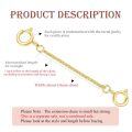 wholesale 10k Gold Extension Chain With Lobster Clasps For Jewelry Making-0-24