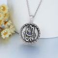 wholesale 925 Sterling Silver Hamsa Hand Evil Eye Pendant Necklace for Women and Girls 3D Lucky Charm -0-2