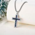 wholesale Sterling Silver Cross Pendant Necklace Religious Jewelry Gift for Women Men-0-3