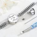 wholesale 925 Sterling Silver Compass Bracelet Wholesale With Blue Inlay And Charm Tools-0-2
