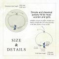 wholesale 925 Sterling Silver Blue Dragonfly Adjustable Bracelet for Women Girls - Cute Charm-0-4