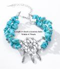 wholesale 925 Sterling Silver Dreamcatcher Turquoise Chip Bracelet-0-4