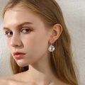 wholesale 925 Sterling Silver Moon Star Sun Drop Dangle Earrings s for Women Girls Mom-0-4