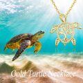 wholesale 925 Sterling Silver Tree of Life Sea Turtle Pendant Necklace Tortoise Jewelry Birthday Party Gifts for Women-0-4