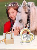 wholesale 925 Sterling Silver Heart Pendant Horse Girl Friendship s for Her-0-4