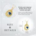 wholesale Sterling Silver Yellow Gold Plated Gemstone Tree of Life Pendant Necklace-0-81