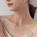wholesale 925 Sterling Silver Horseshoe with Four-Leaf Clover Pendant Necklace for Women-0-1