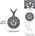 wholesale Black  Celtic Knot Tree Of Life Pendant Necklace  For Men-0-1