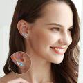 wholesale 925 Sterling Silver White Fire Opal Butterfly Wing Ear Climber Crawler Studs for Women-0-7