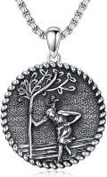 wholesale 925 Sterling Silver Tree of Life Pendant Necklace with Angel and Cross Charm for Men & Women Christian  47cm Chain Length-0-0