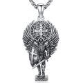 wholesale 925 Sterling Silver St Michael Pendant-0-0