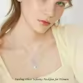 TOUPOP Sterling Silver Infinity Birthstone Necklace For Women-0-1