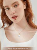 TOUPOP 14K Gold Freshwater Cultured Pearl Necklace-0-2