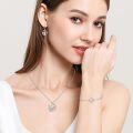wholesale 925 Sterling Silver Star Angel Heart Dangle Drop Earrings for Girls and Women Gifts-0-5