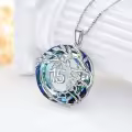 TOUPOP Sterling Silver Crystal Necklace - 15th Birthday Gifts-0-7