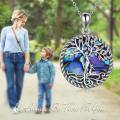 wholesale 925 Sterling Silver Abalone Shell Tree of Life Pendant Necklace for Women Christmas s-0-4