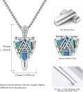 wholesale 925 Sterling Silver Valknut Shield Shape Norse Jewelry Necklaces for Men Women -0-1