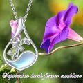 wholesale 925 Sterling Silver Mother of Pearl Floral Pendant Necklaces - Gifts for Her-0-47