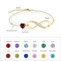 TOUPOP 14K Gold Custom Name Bracelet, Women's Personalized Jewelry Gift-0-3