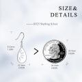 wholesale 925 Sterling Silver Teardrop Earrings With Opal Inlays-0-3