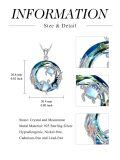 TOUPOP Sterling Silver Crystal Sea Turtle Necklace Gift For Women-0-3