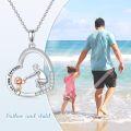 wholesale TOUPOP Mothers Day Gifts For Mom Sterling Silver Always My Mother Forever My Friend Heart Pendant Necklace Mother Christmas Jewelry Gifts For Women Mom Mother (father Daughter) -0-2
