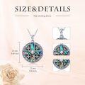 wholesale 925 Sterling Silver Cross with Abalone Shell and Cubic Zirconia Pave Circle Pendant Necklace for Women-0-4