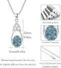 wholesale 925 Sterling Silver Celtic Knot Turquoise Stone Pendant Necklace-0-4