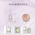 wholesale 925 Sterling Silver Sun and Moon Earrings for Women - Dangle Tarot Card s for Mom-0-3