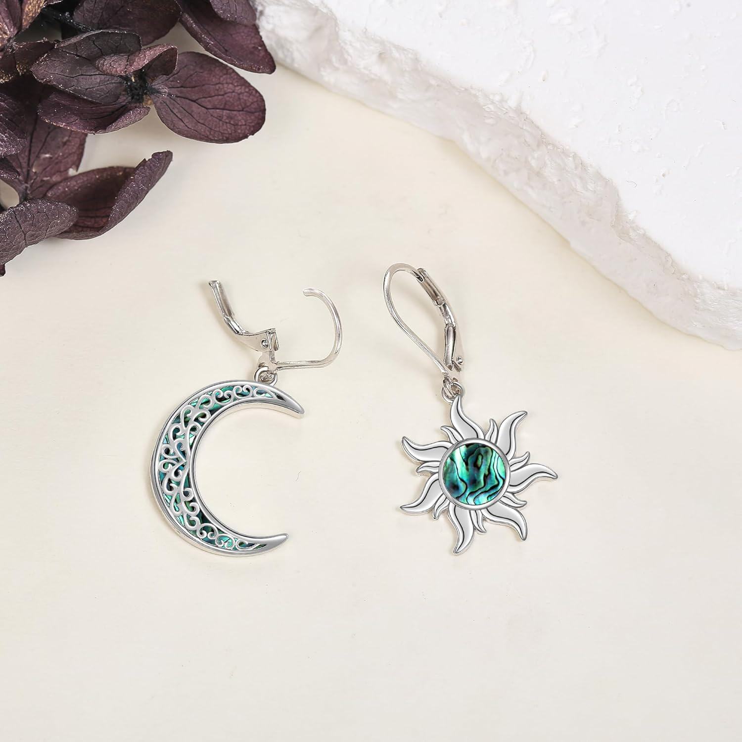 Sterling Silver Gold Starfish Ocean Earrings for Women-0-5